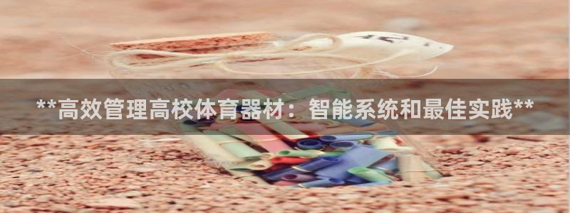 尊龙凯时提不了款：**高效管理高校体育器材：智能系统