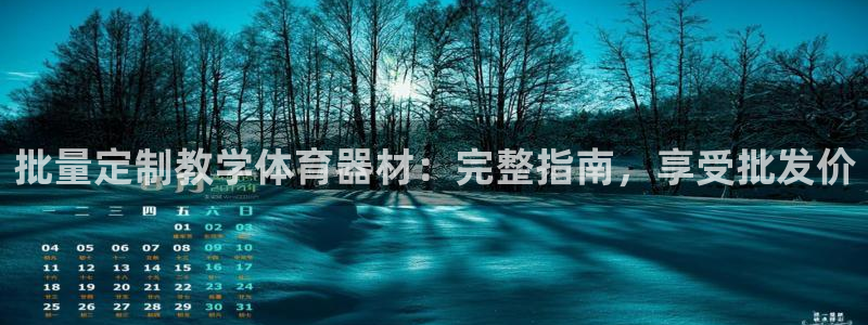 尊龙ag旗舰：批量定制教学体育器材：完整指南，享受批