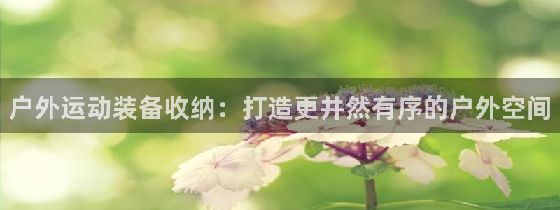 尊龙凯时人生就是博游戏网站：户外运动装备收纳：打造更