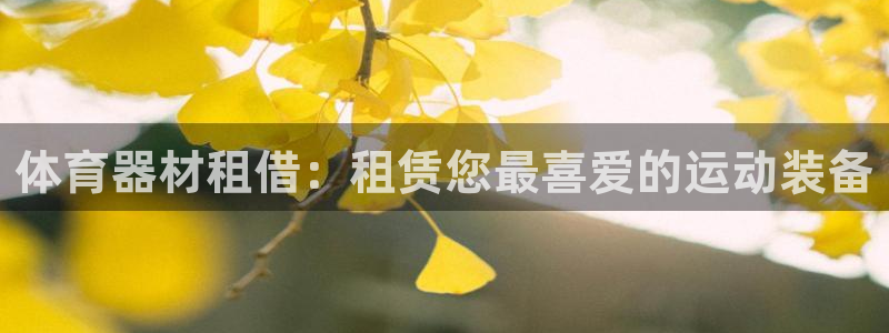尊龙凯时人生就是搏z6com：体育器材租借：租赁您最