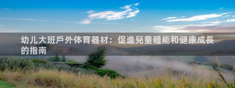 尊龙官网手机版下载：幼儿大班戶外体育器材：促進兒童體