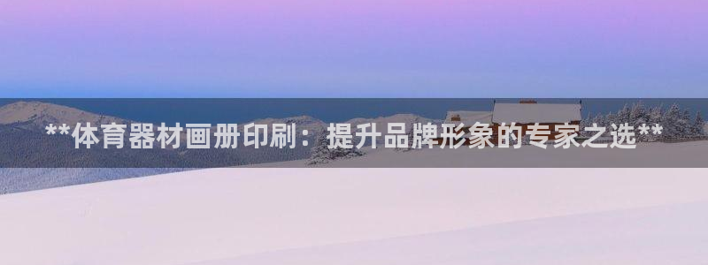 尊龙z6集团：**体育器材画册印刷：提升品牌形象的专