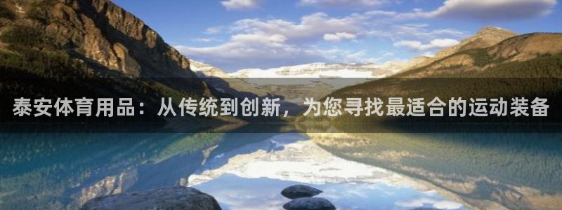 尊龙APP客户端平台：泰安体育用品：从传统到创新，为